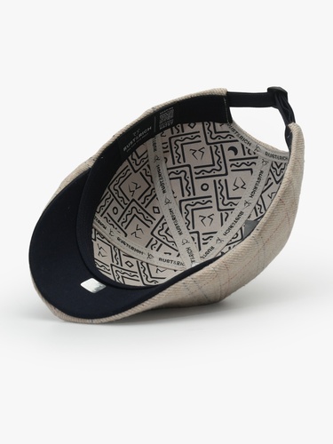  RustandRich Kadın Erkek Bej Casket Şapka-Premium Collection-Scotland