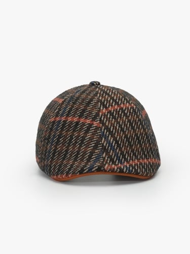  RustandRich Kadın Erkek Kahverengi Casket Şapka-Urban Collection-Fishbone