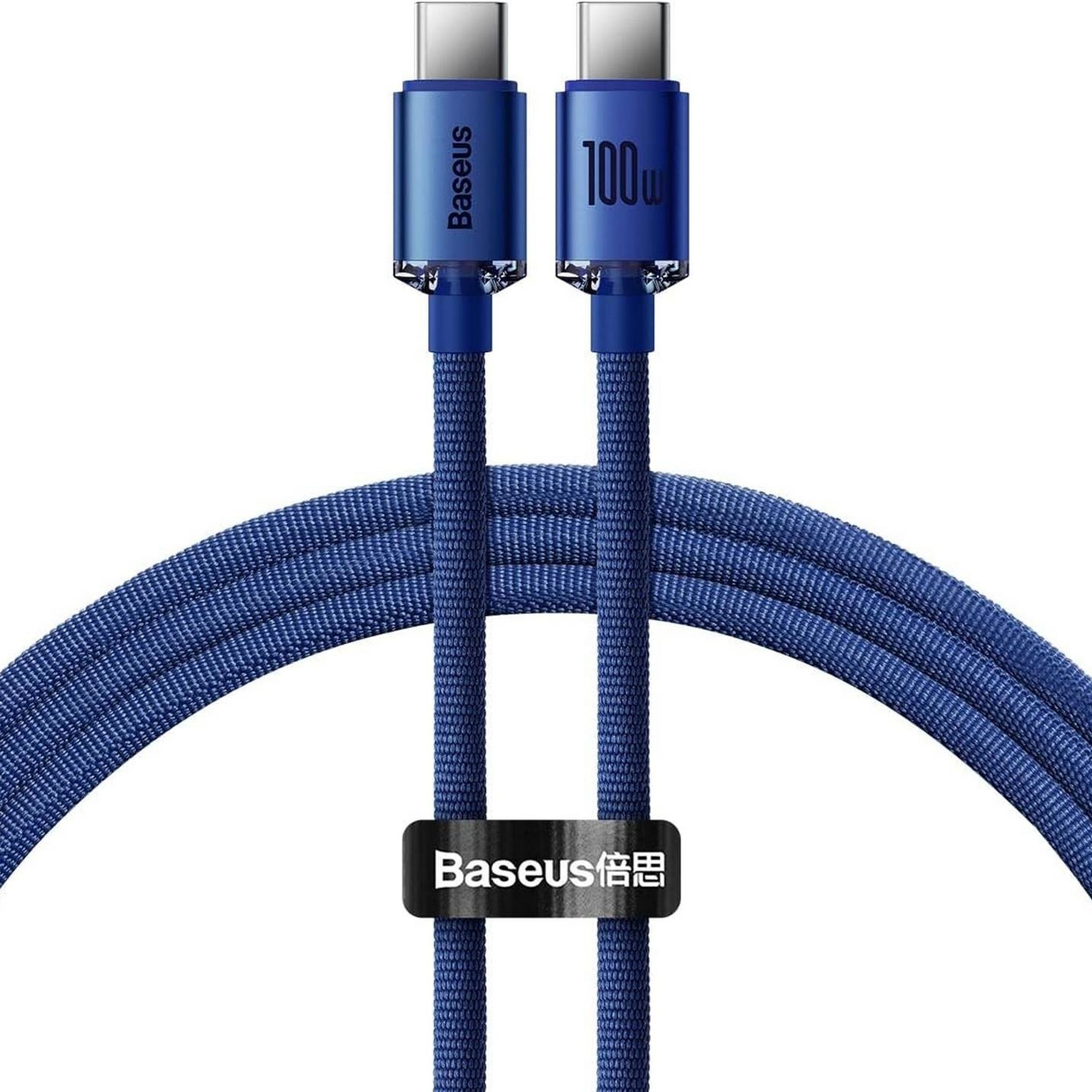 Baseus Crystal Shine 100W 1.2cm  C Kablo Mavi CAJY000603