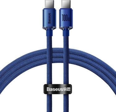  Baseus Crystal Shine 100W 1.2cm  C Kablo Mavi CAJY000603