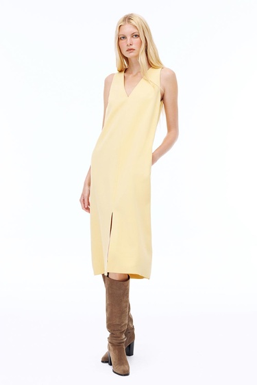  Seras Vanilya Renk Elbise