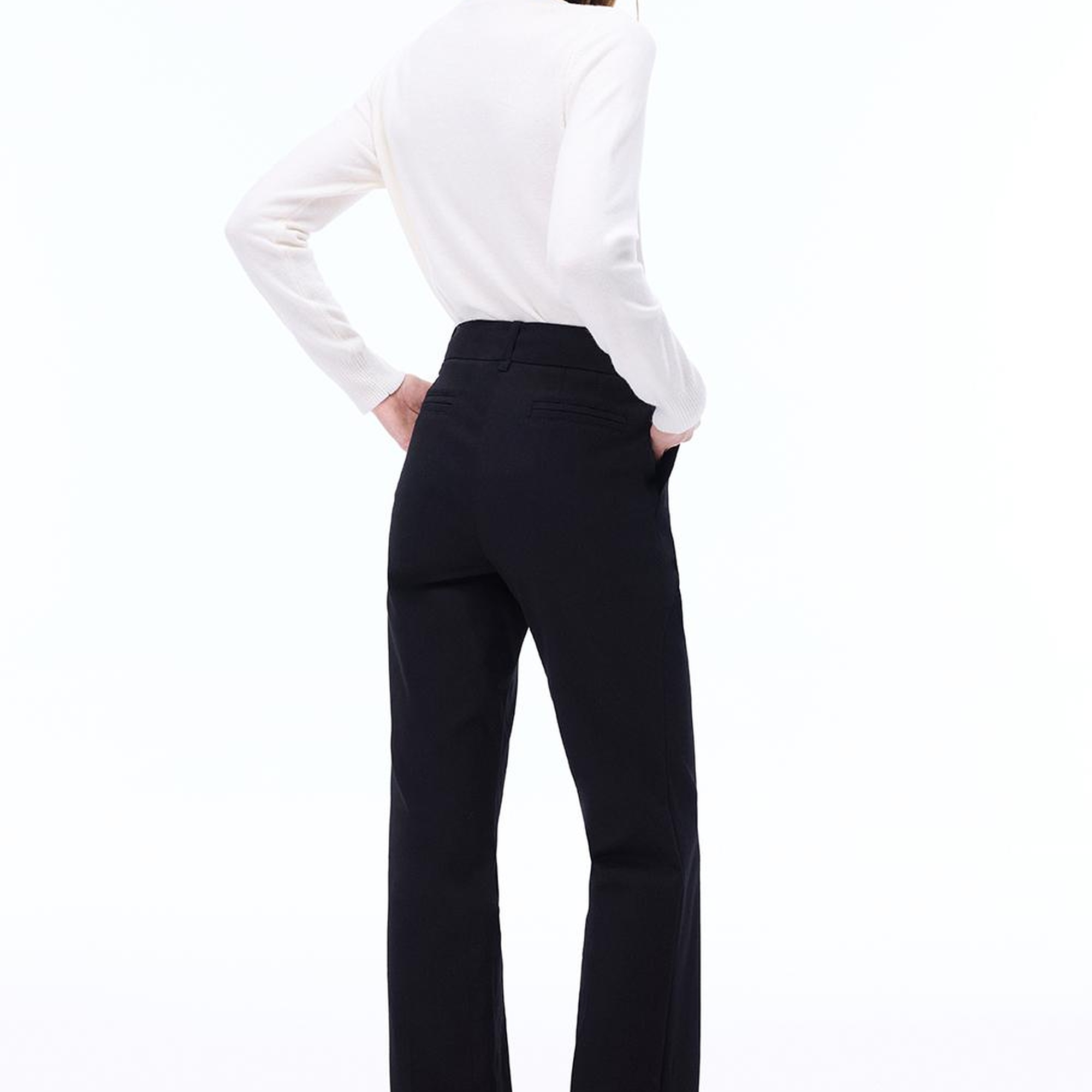 Akadias Slim Fit Uzun Boy Siyah Pantolon