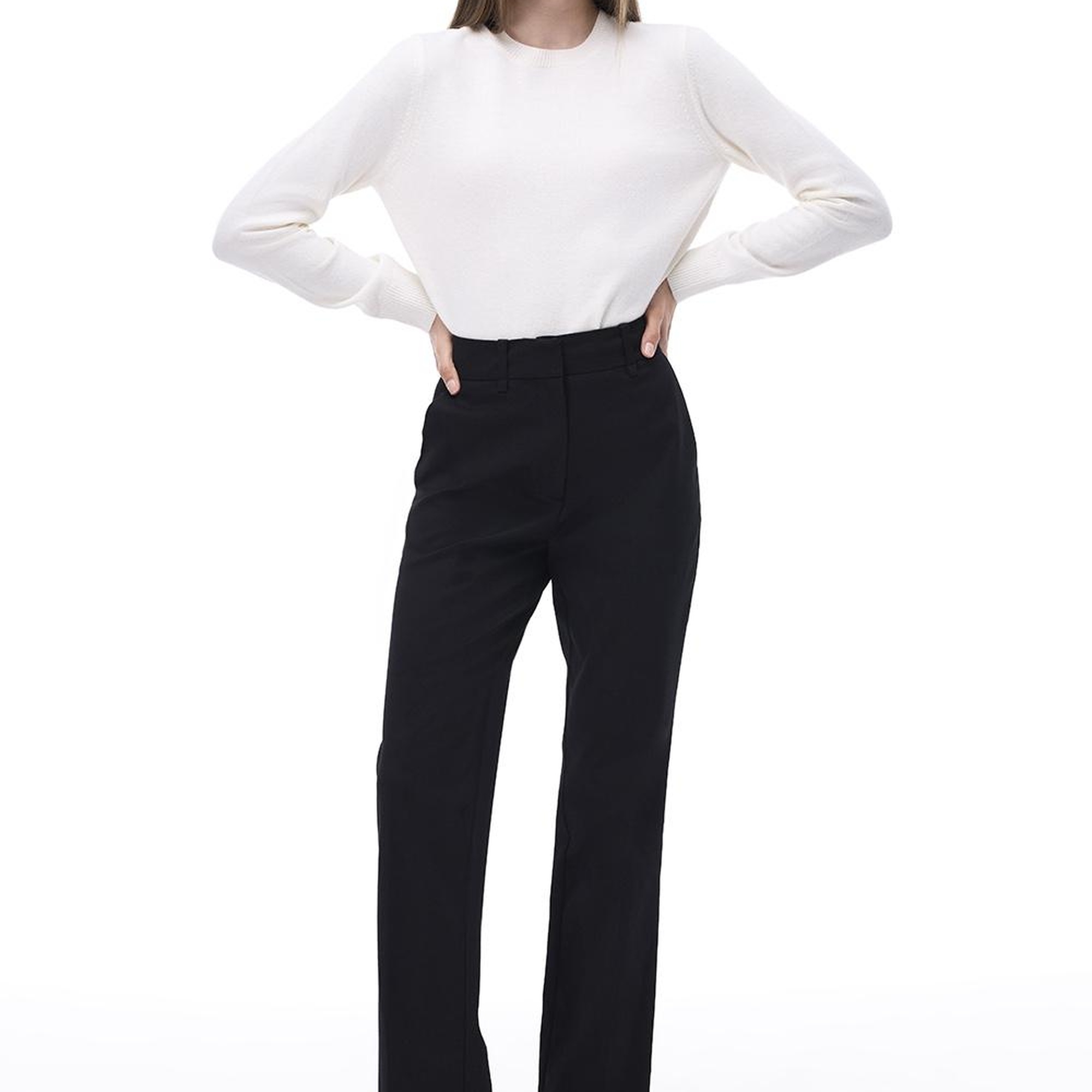 Akadias Slim Fit Uzun Boy Siyah Pantolon