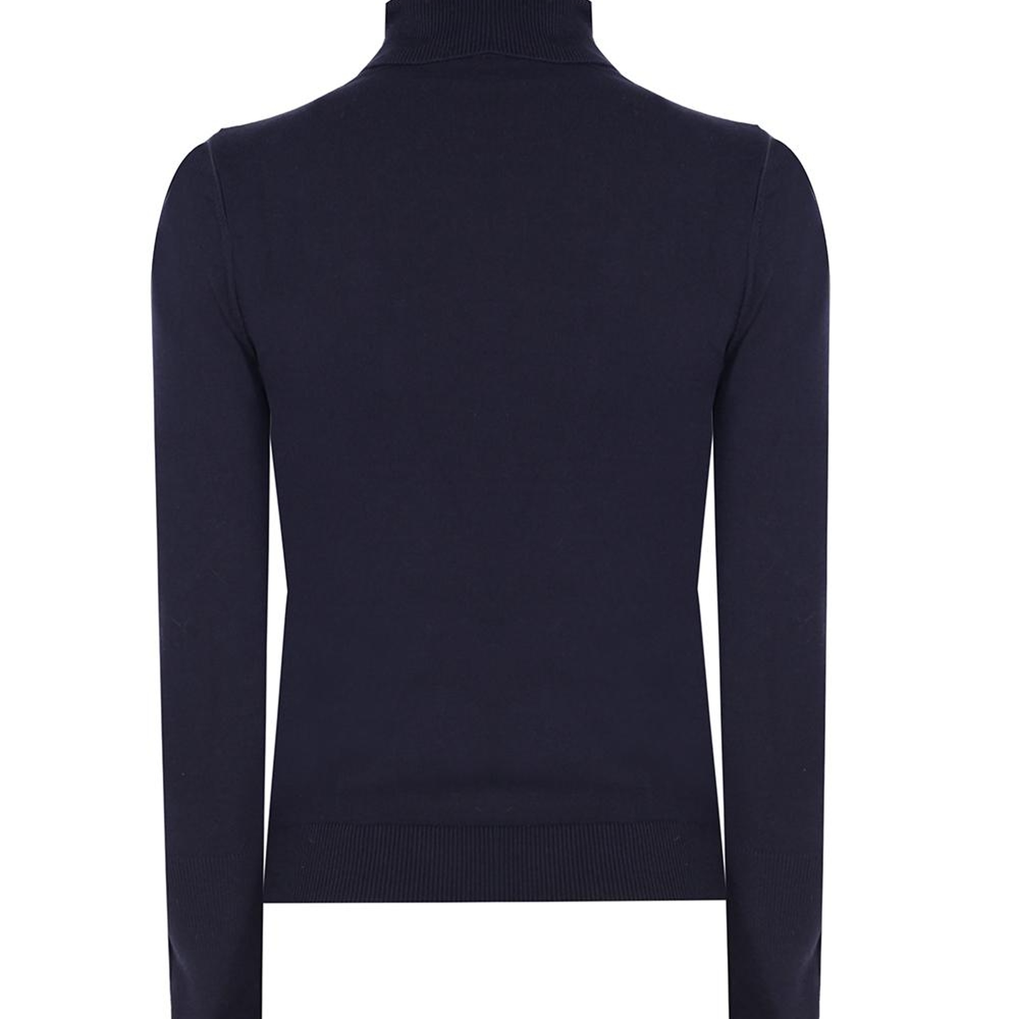 Triko Slim Fit Standart Boy Takma Kol Balıkçı Yaka Lacivert Kazak