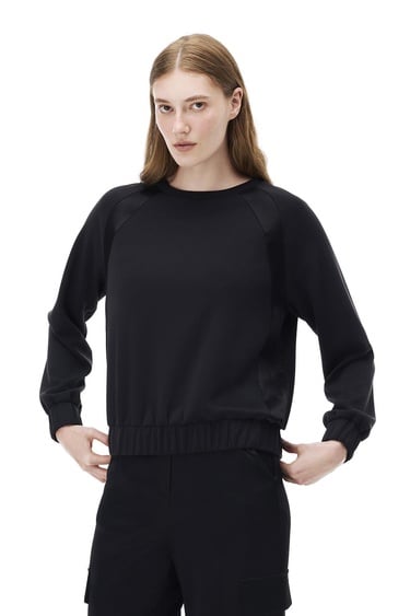  Arnes Regular Fit Standart Boy Reglan Kol Bisiklet Yaka Siyah Ust