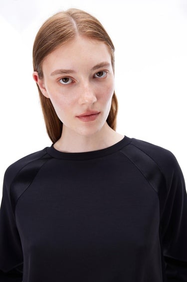  Arnes Regular Fit Standart Boy Reglan Kol Bisiklet Yaka Siyah Ust