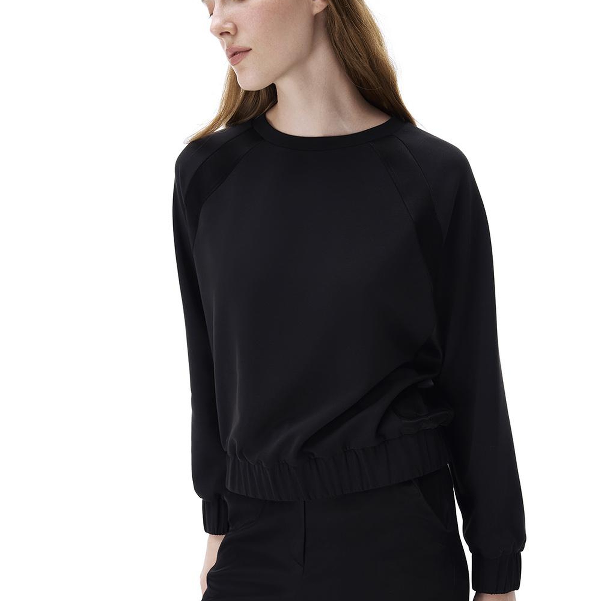 Arnes Regular Fit Standart Boy Reglan Kol Bisiklet Yaka Siyah Ust