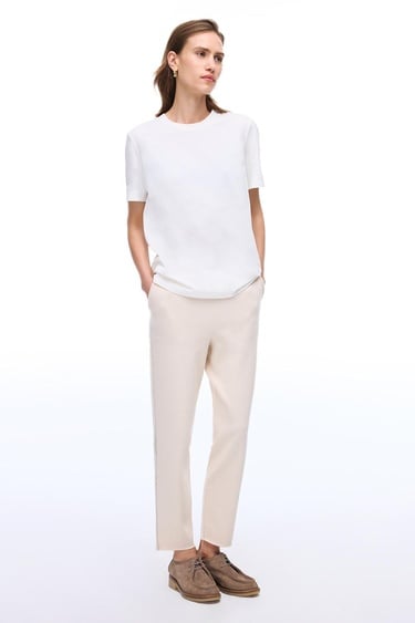  Triko Rahat Kalıp Bilek Boy Vizon Pantolon