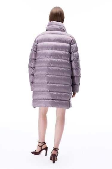  Awans Regular Fit Diz Üstü Takma Kol Hakim Yaka Gri Mont