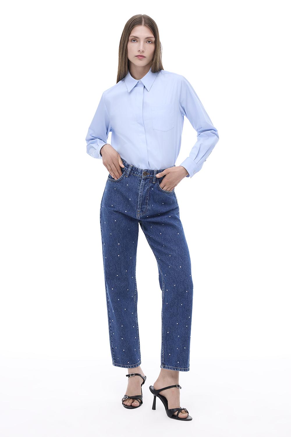  Blendas Rahat Kalıp Bilek Boy Acık mavı Pantolon