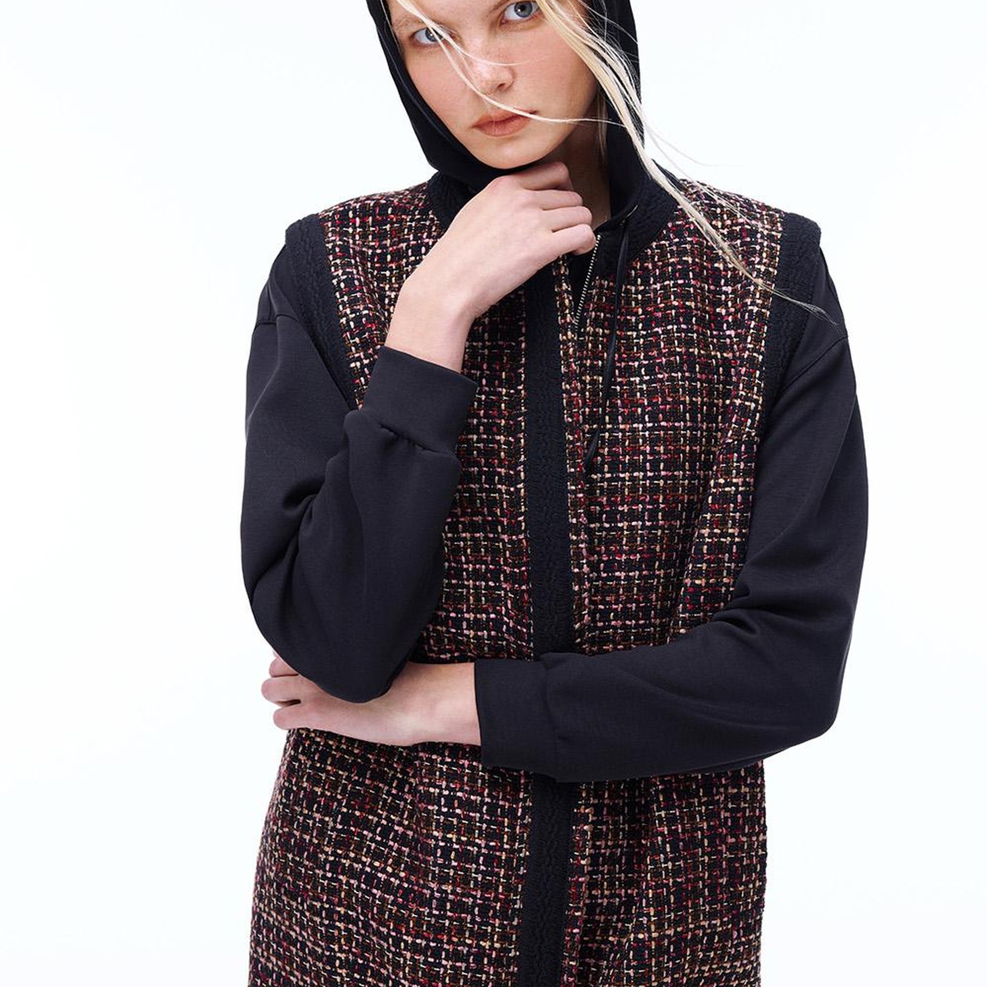 Aidias Regular Fit Standart Boy Sıfır Kol Bisiklet Yaka Siyah Yelek