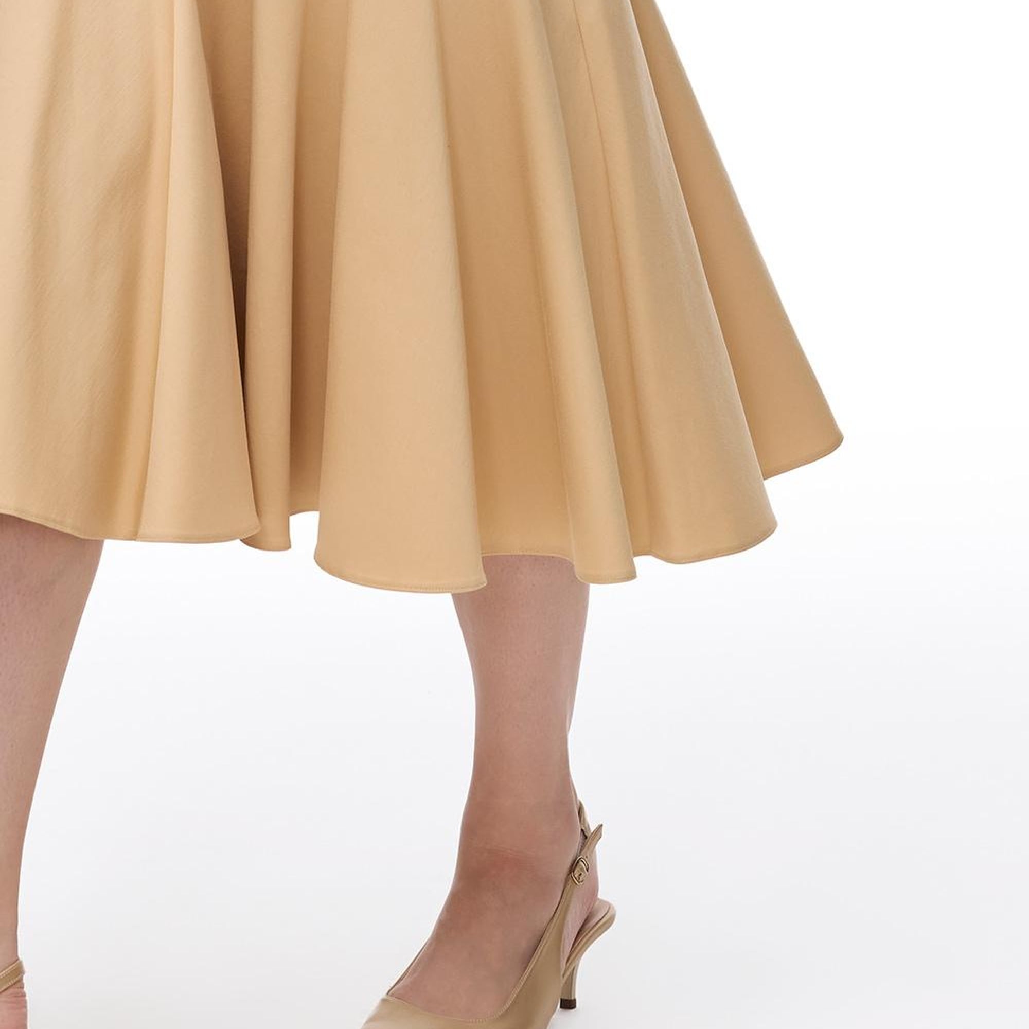 Açık Devetüyü Ronse Regular Fit Midi Boy Etek