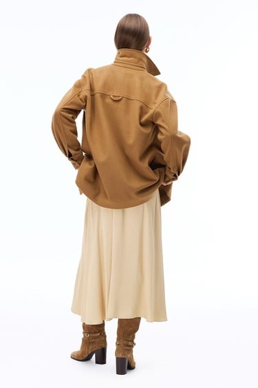  Angels Regular Fit Standart Boy Düşük Kollu Gömlek Yaka Devetuyu Mont