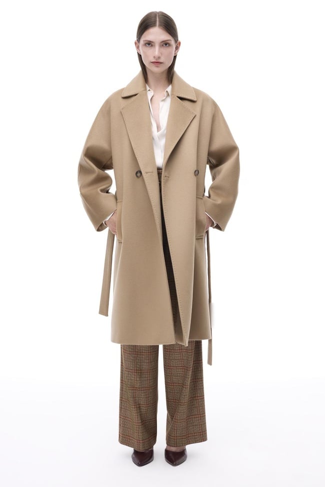  Candys Regular Fit Diz Altı Yarasa Kol Ceket Yaka Devetuyu Kaban