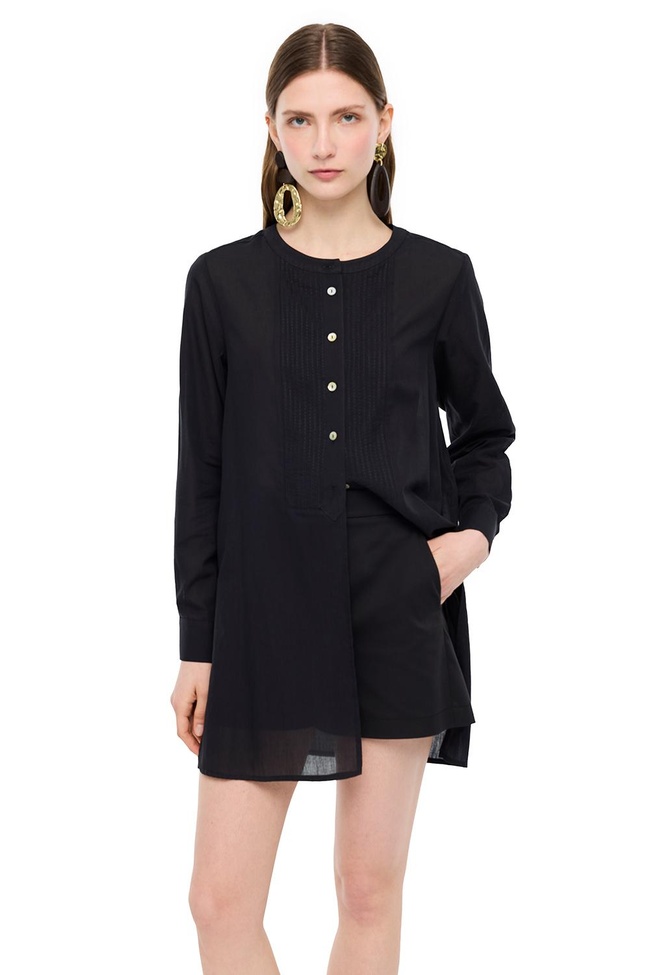  Hakim Yaka Pamuklu Uzun Kollu Gömlek