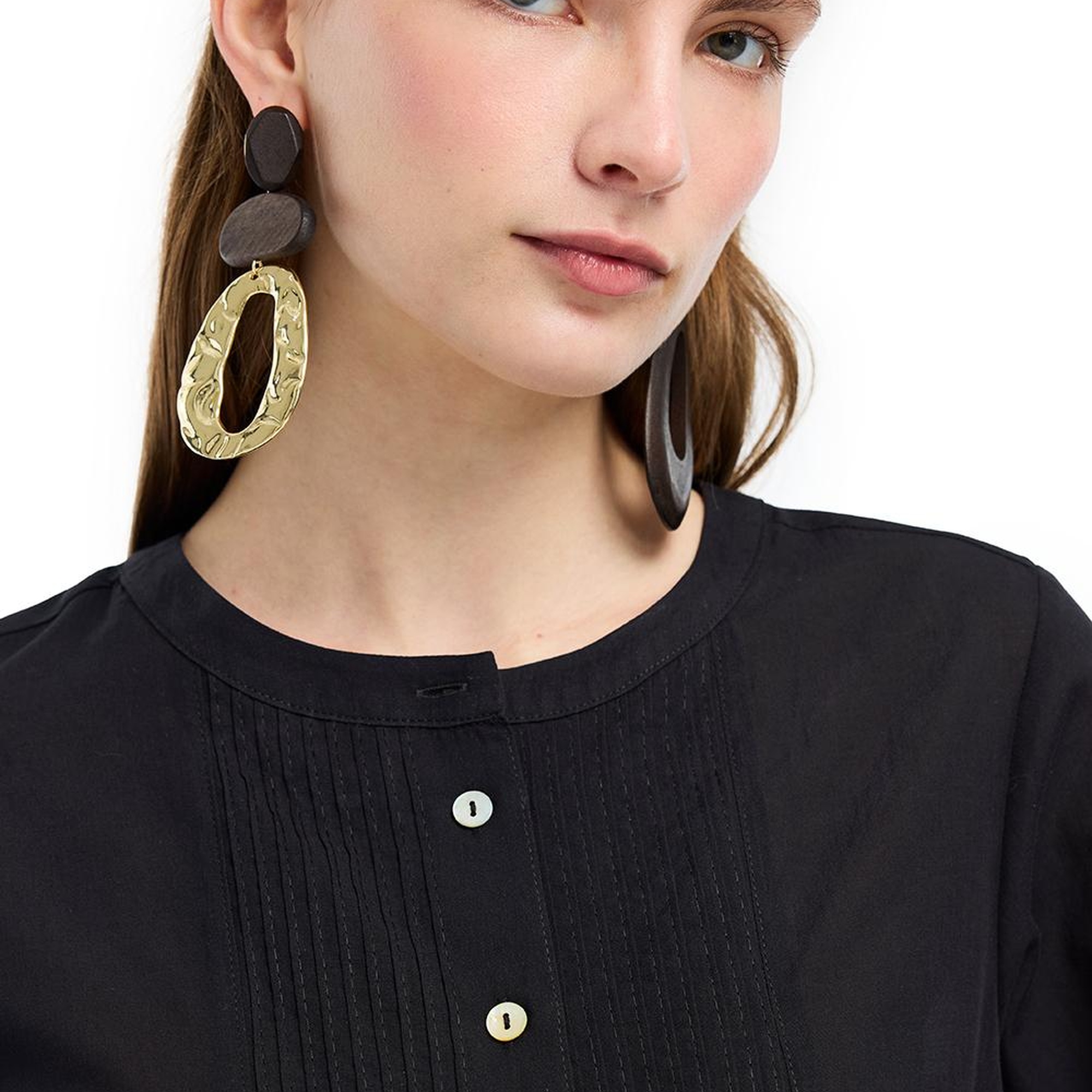 Hakim Yaka Pamuklu Uzun Kollu Gömlek