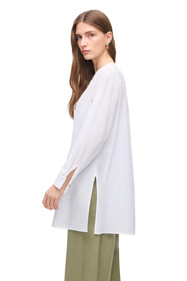  Hakim Yaka Pamuklu Uzun Kollu Gömlek