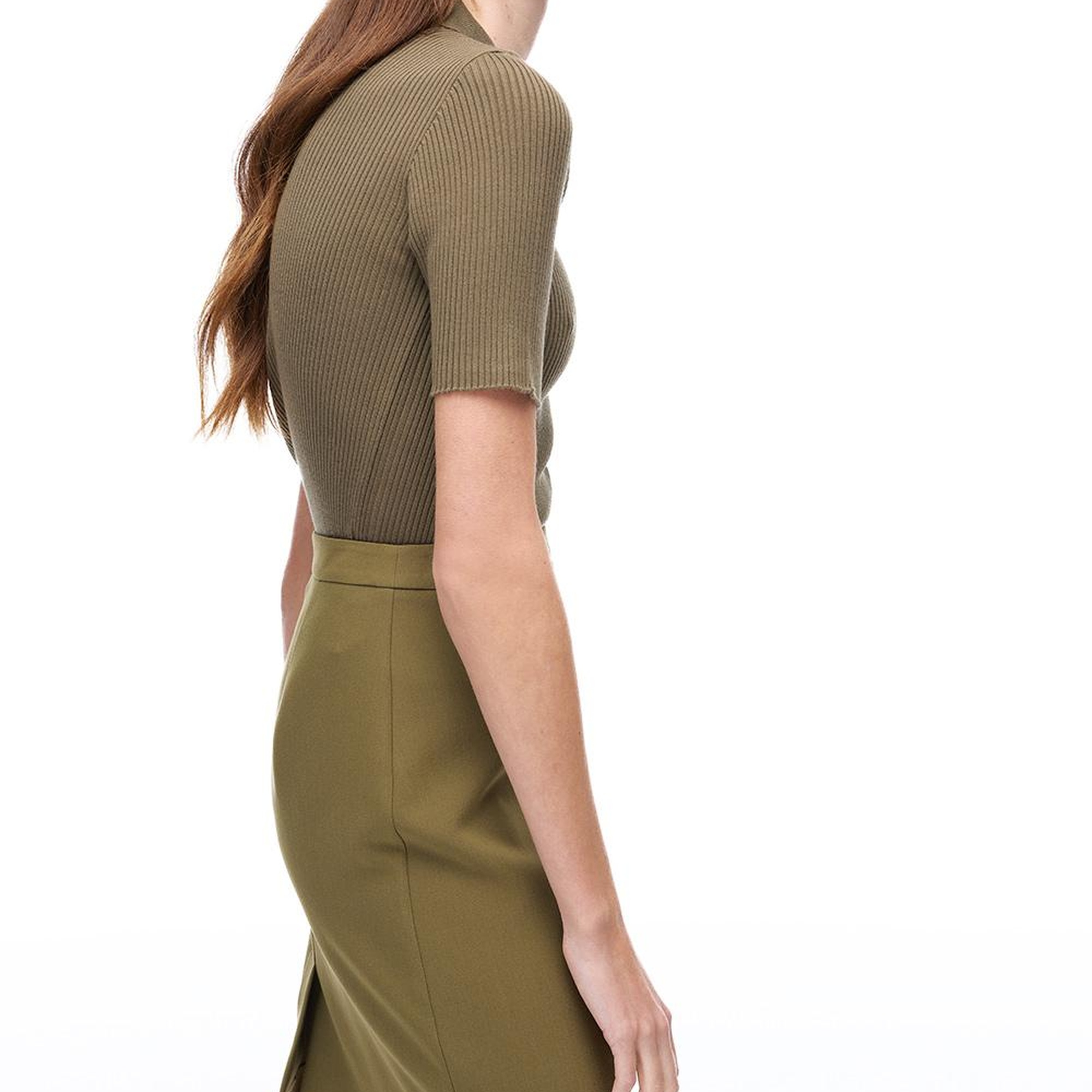 Morningstar Slim Fit Diz Üstü Hakı Etek