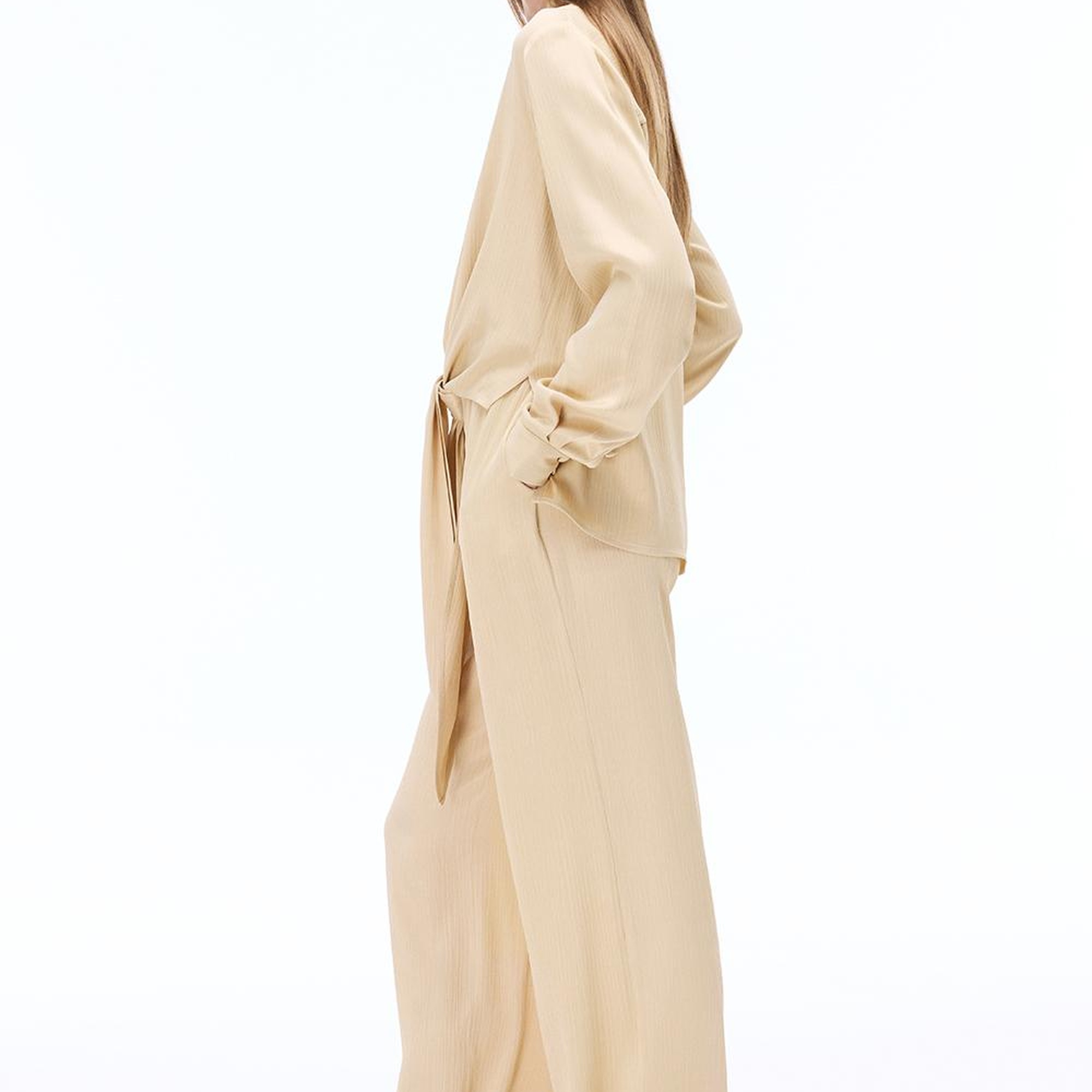 Mudita Geniş Paça Acık deve tuyu Renk Kadın Pantolon