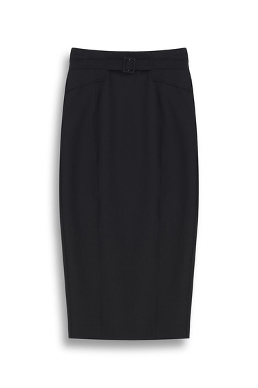  Morningstar Regular Fit Midi Boy Siyah Etek