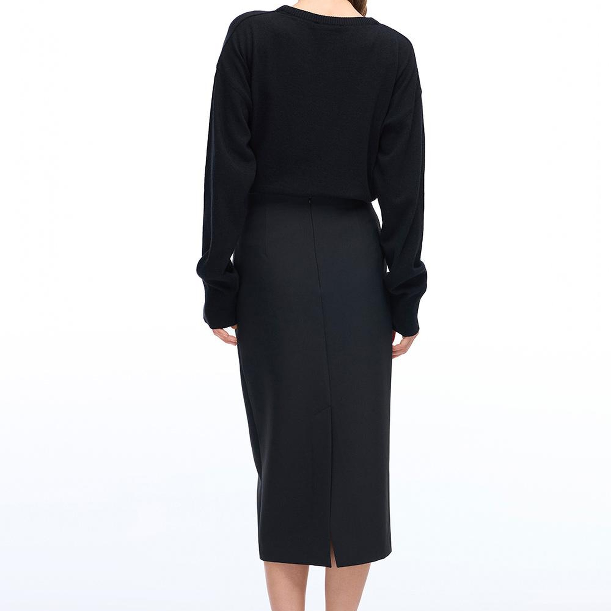 Morningstar Regular Fit Midi Boy Siyah Etek