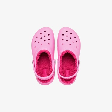  Crocs Classic Lined Clog Lifestyle Slippers Pembe Terlik