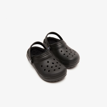  Crocs Classic Lined Clog Çocuk Siyah Terlik