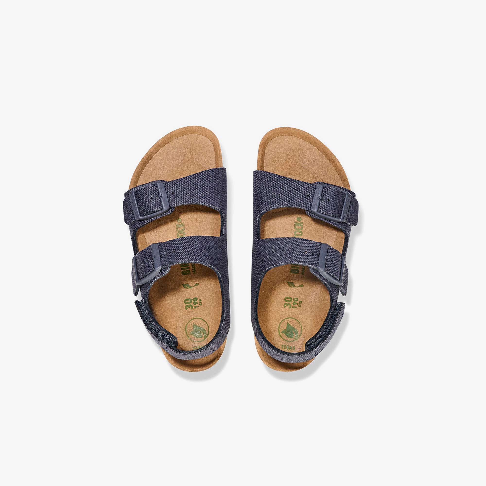 Birkenstock Milano Tex Canvas Vegan Bebek Lacivert Sandalet