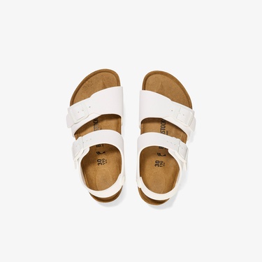  Birkenstock New York Bf Desert Soil Çocuk Beyaz Sandalet