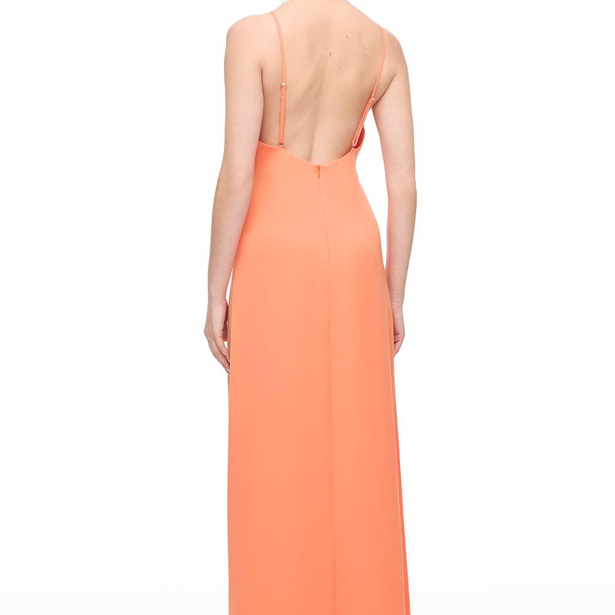 Turuncu Renos Regular Fit Uzun Boy Elbise