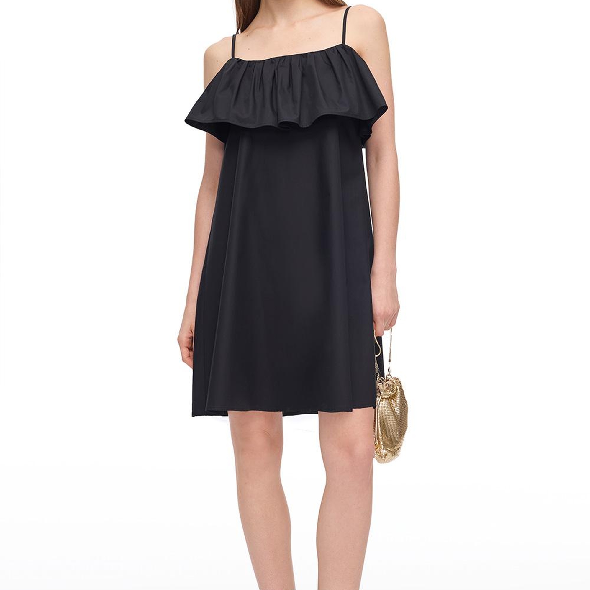 Siyah Albas Mini Boy Elbise