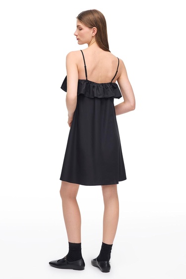  Siyah Albas Mini Boy Elbise