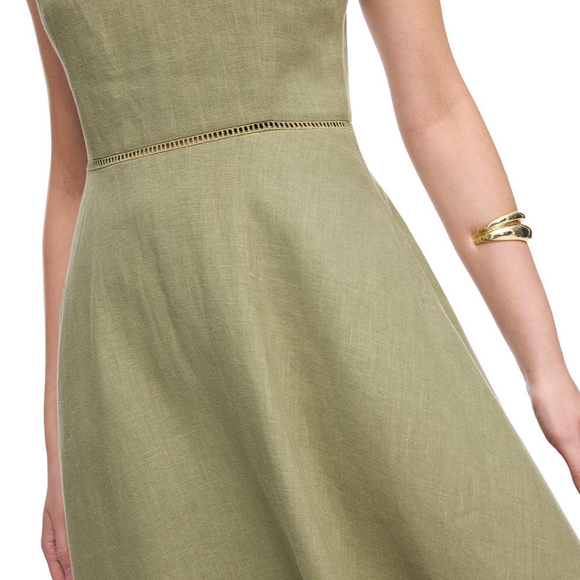 Haki Holas Regular Fit Midi Boy Elbise