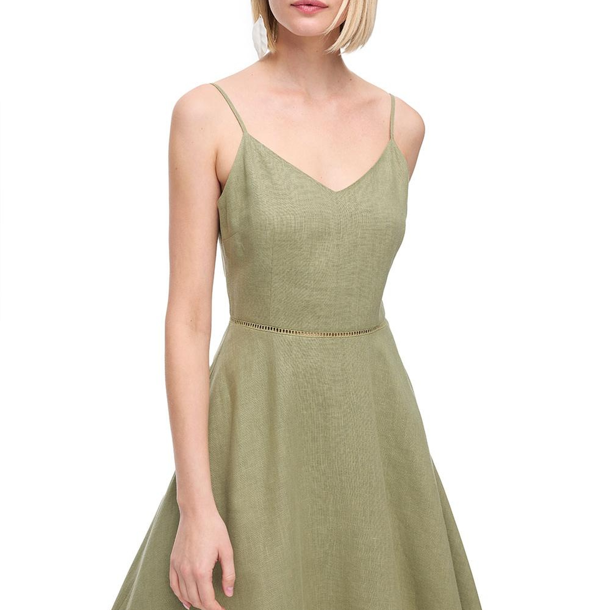 Haki Holas Regular Fit Midi Boy Elbise