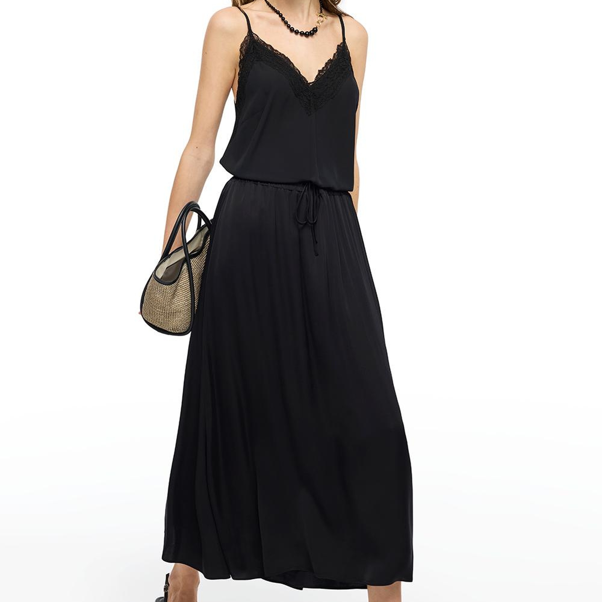 V-Yaka Dantel Detaylı Bluz