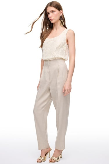  Taş Gemas Regular Fit Yüksek Bel Pantolon