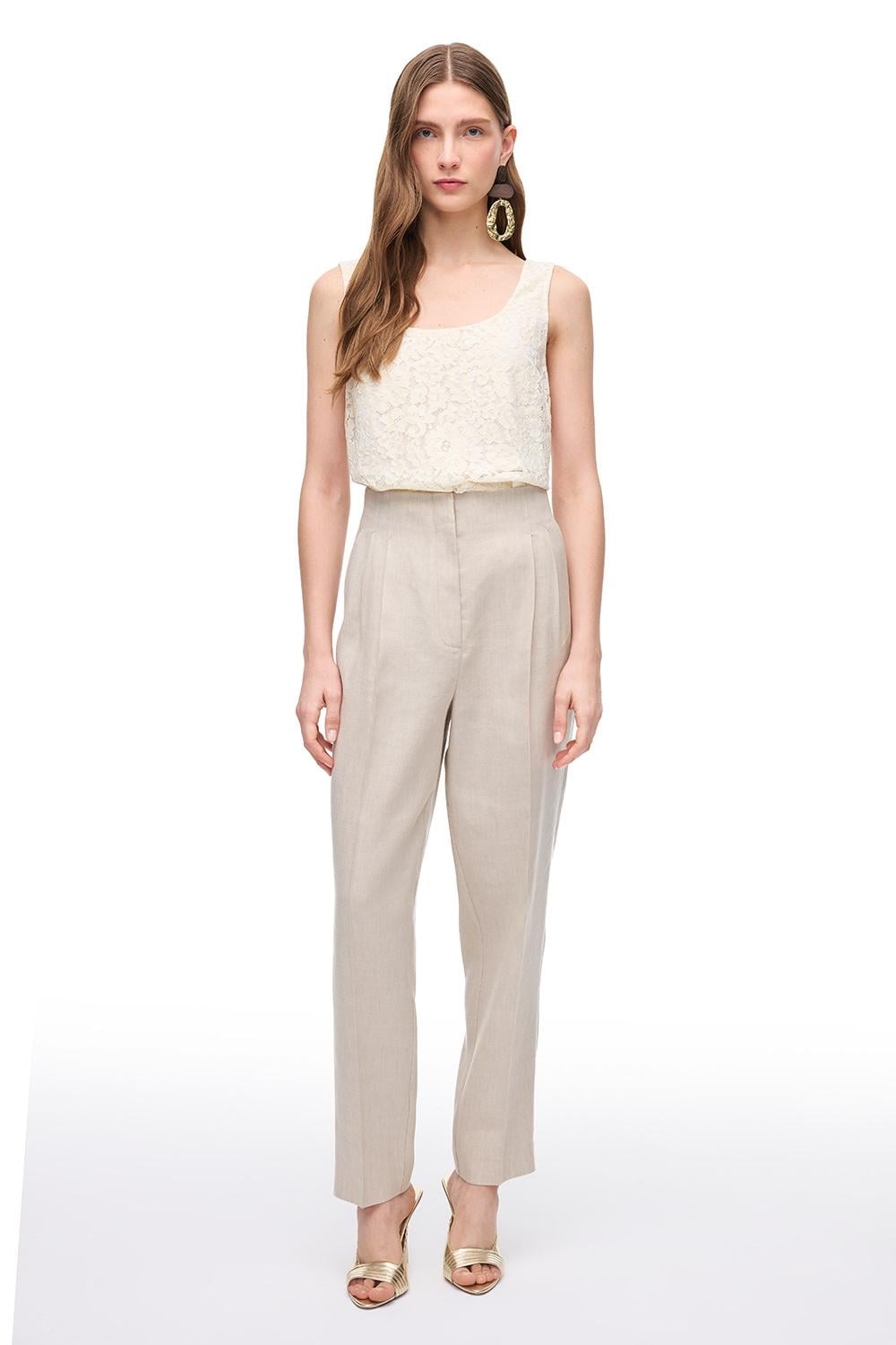  Taş Gemas Regular Fit Yüksek Bel Pantolon