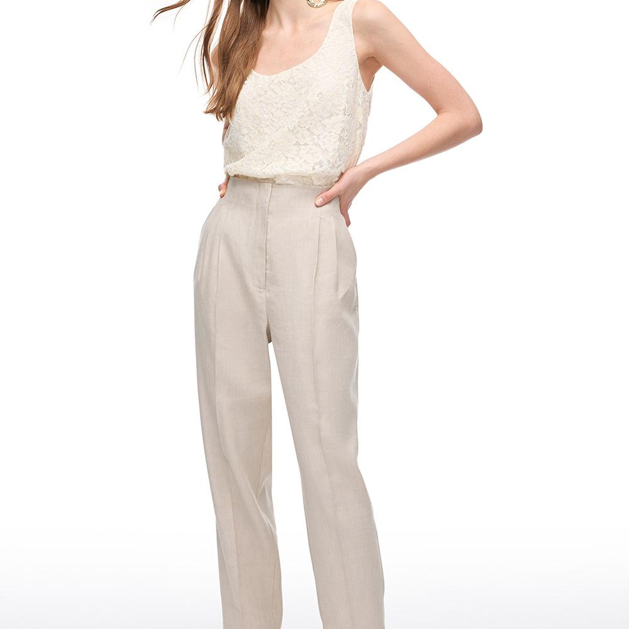 Taş Gemas Regular Fit Yüksek Bel Pantolon