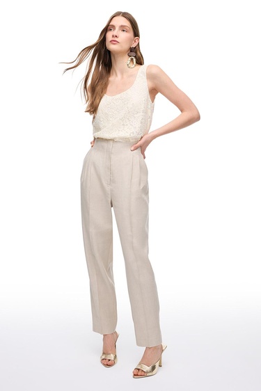  Taş Gemas Regular Fit Yüksek Bel Pantolon