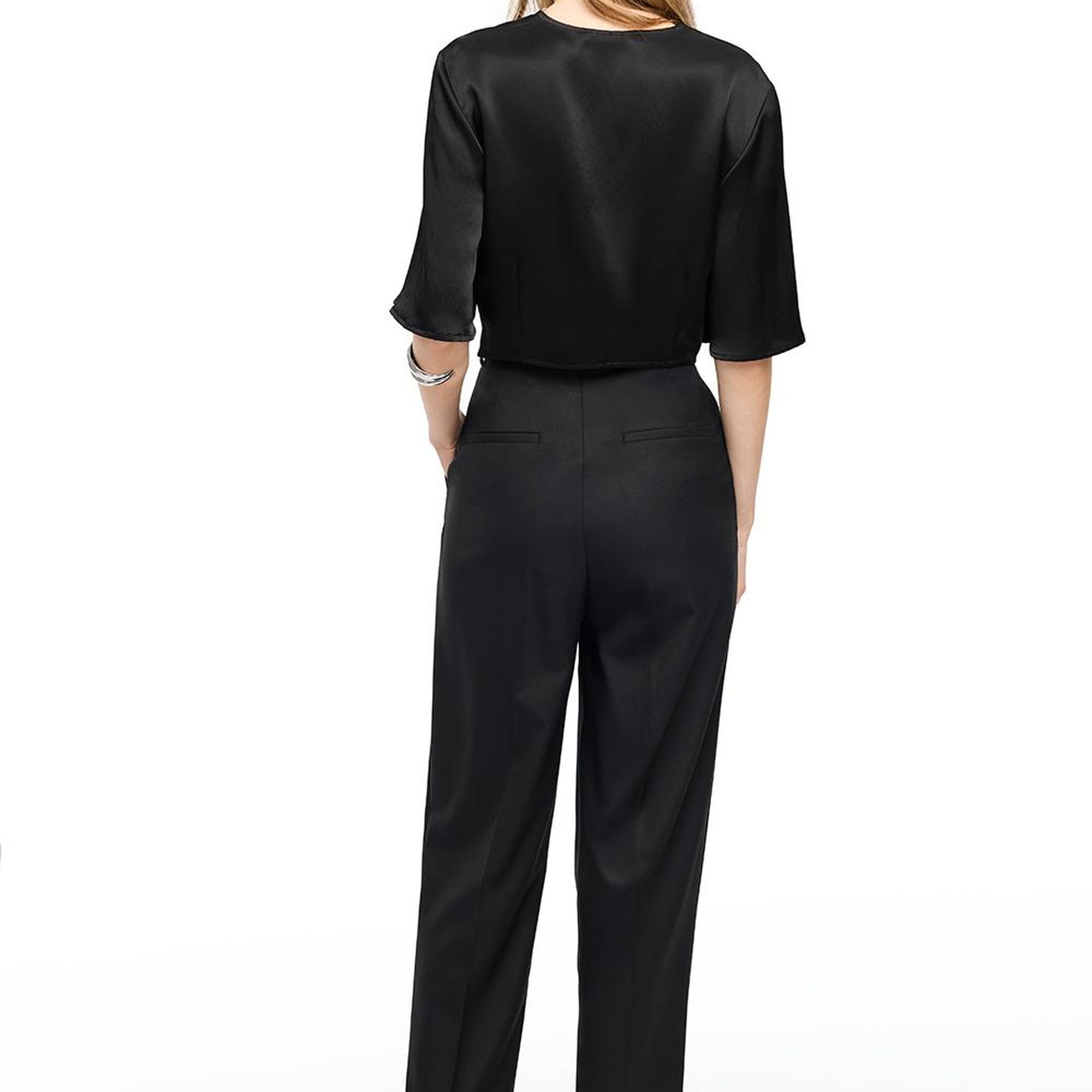 Siyah Gemas Regular Fit Yüksek Bel Pantolon