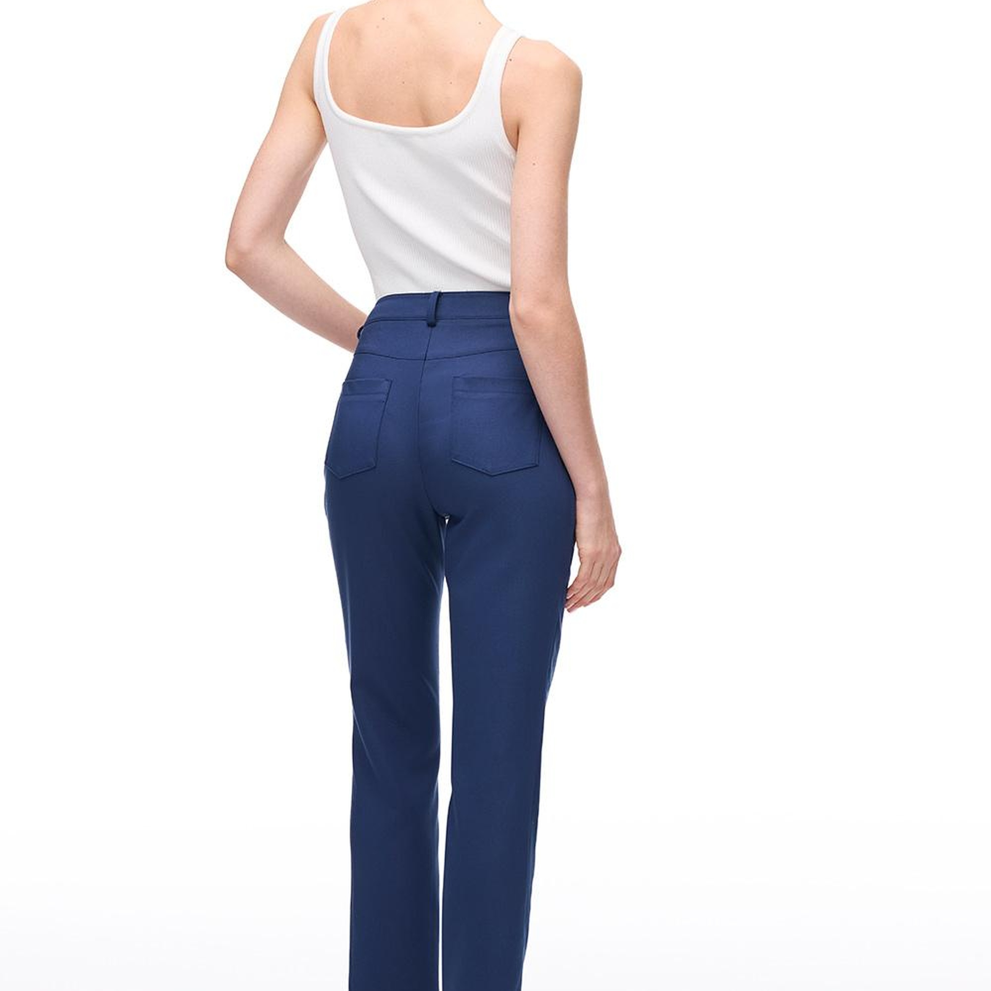 Lacivert Dellas Regular Fit Yüksek Bel Pantolon