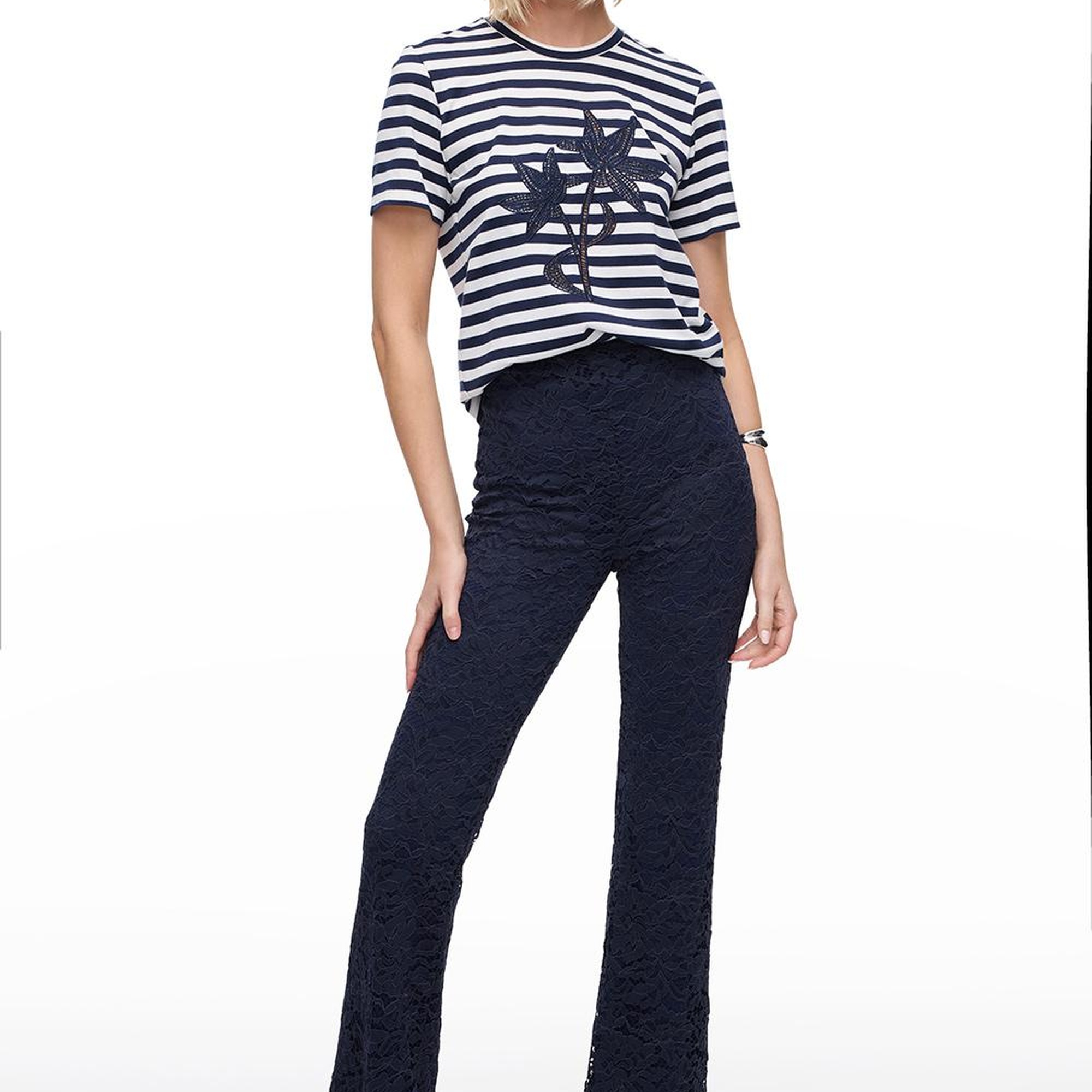 Lacivert Krasta Slim Fit Yüksek Bel Pantolon