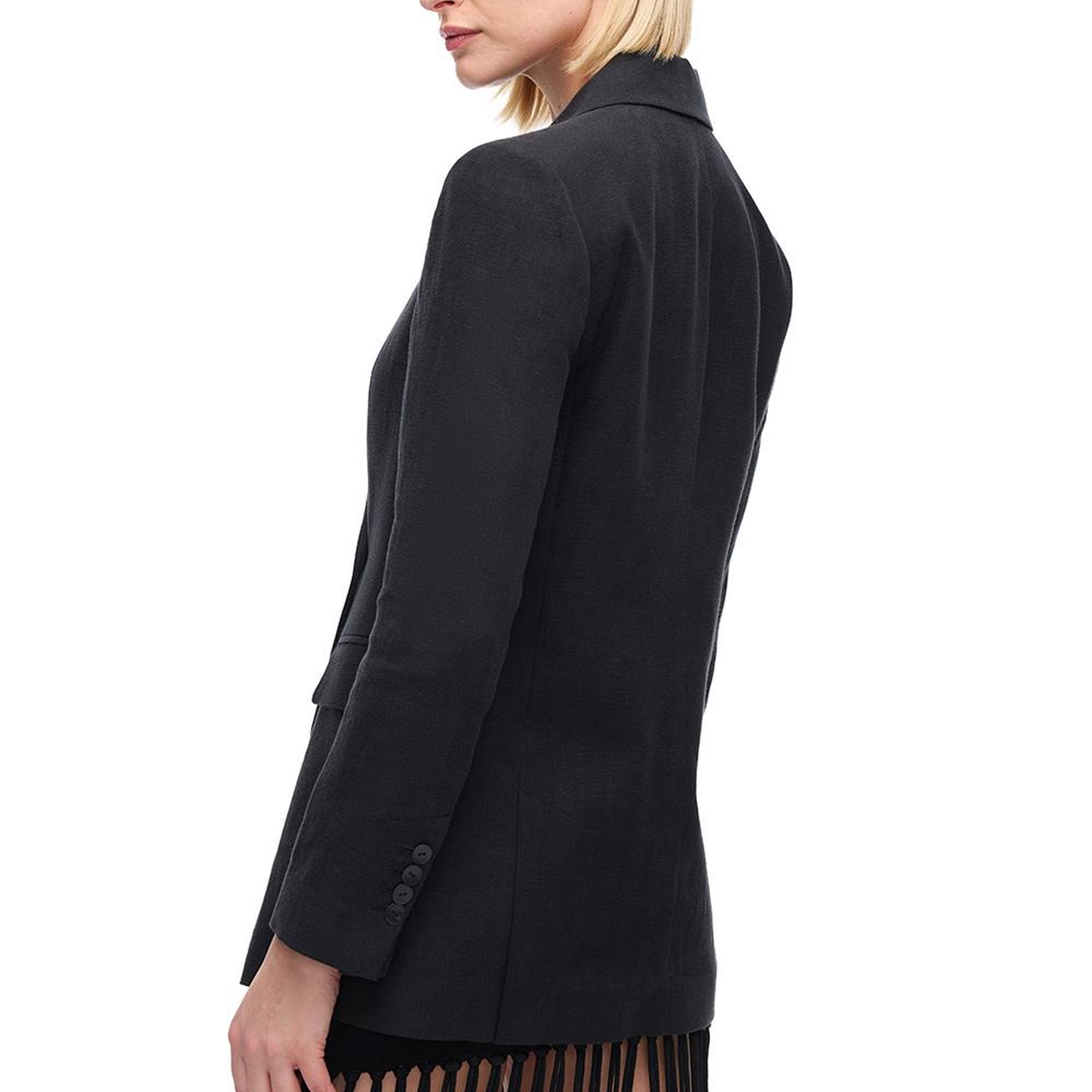 Siyah Holas Rahat Kalıp Ceket