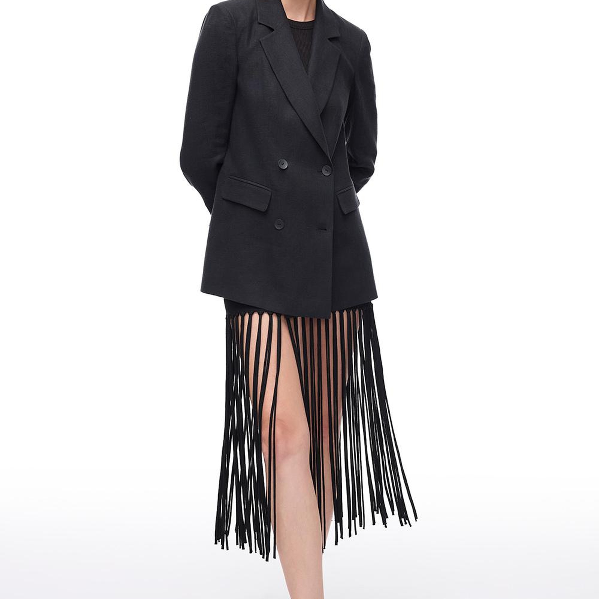 Siyah Holas Rahat Kalıp Ceket