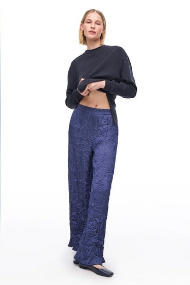  Lacivert Deylas Regular Fit Yüksek Bel Pantolon