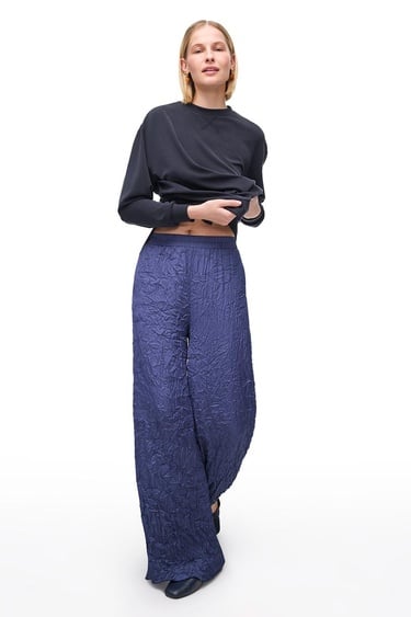  Lacivert Deylas Regular Fit Yüksek Bel Pantolon