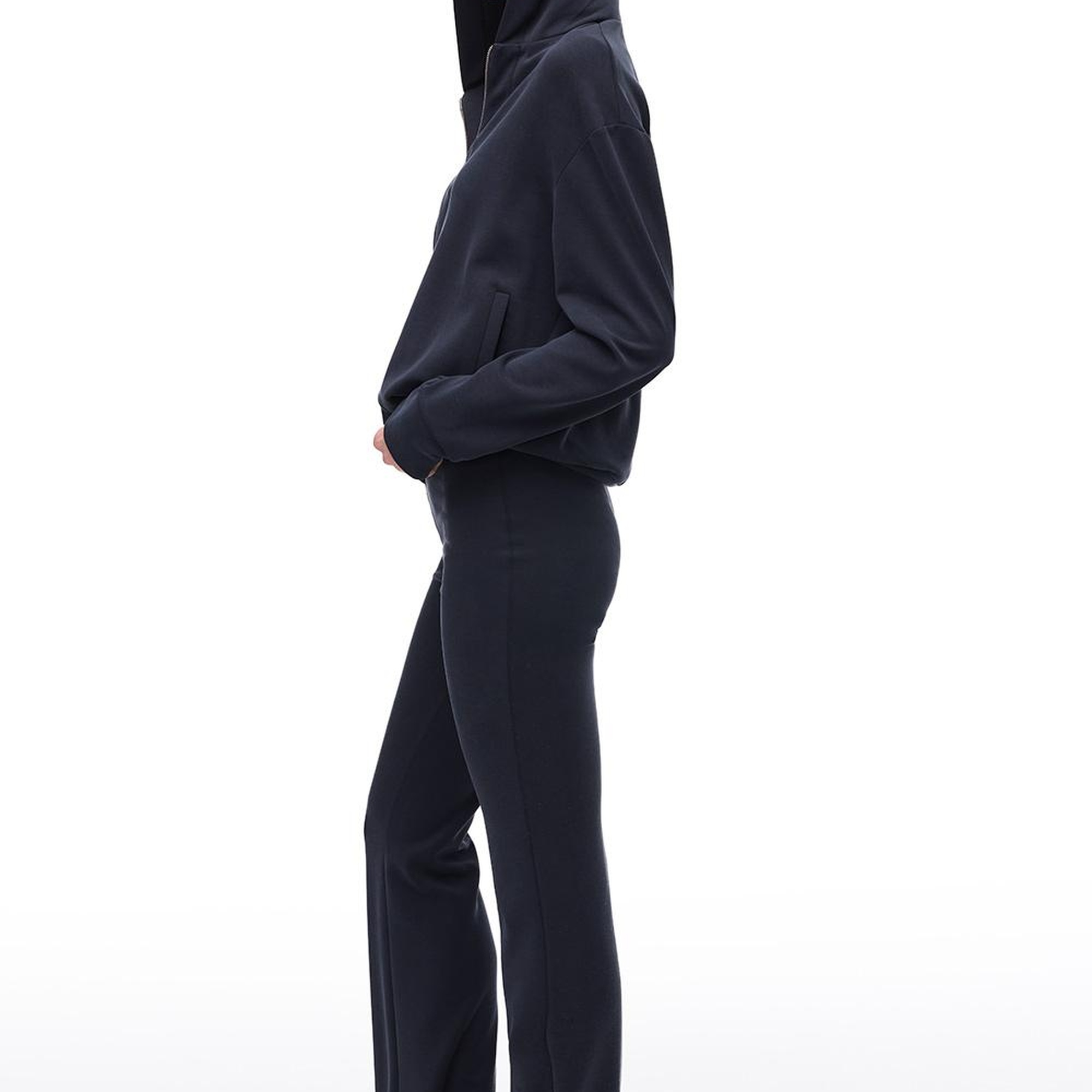 Siyah Elkes Regular Fit Yüksek Bel Esf