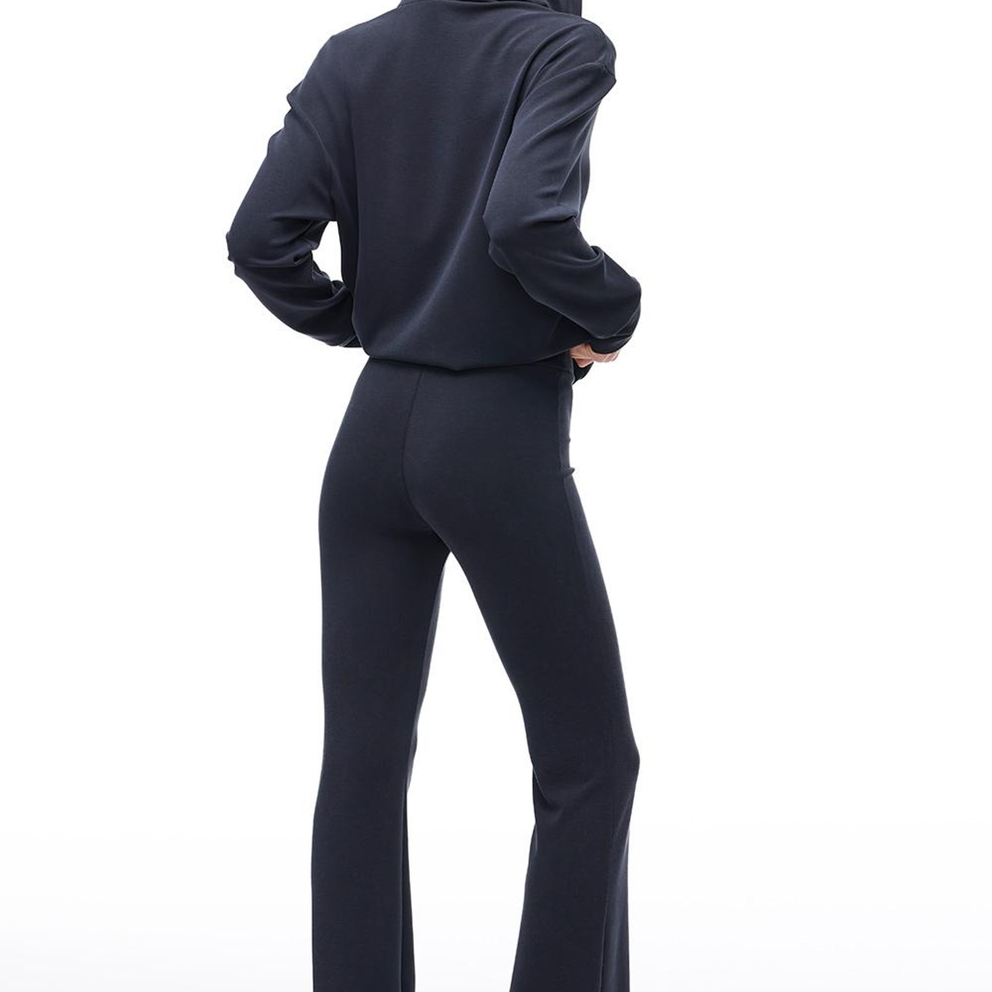 Siyah Elkes Regular Fit Yüksek Bel Esf