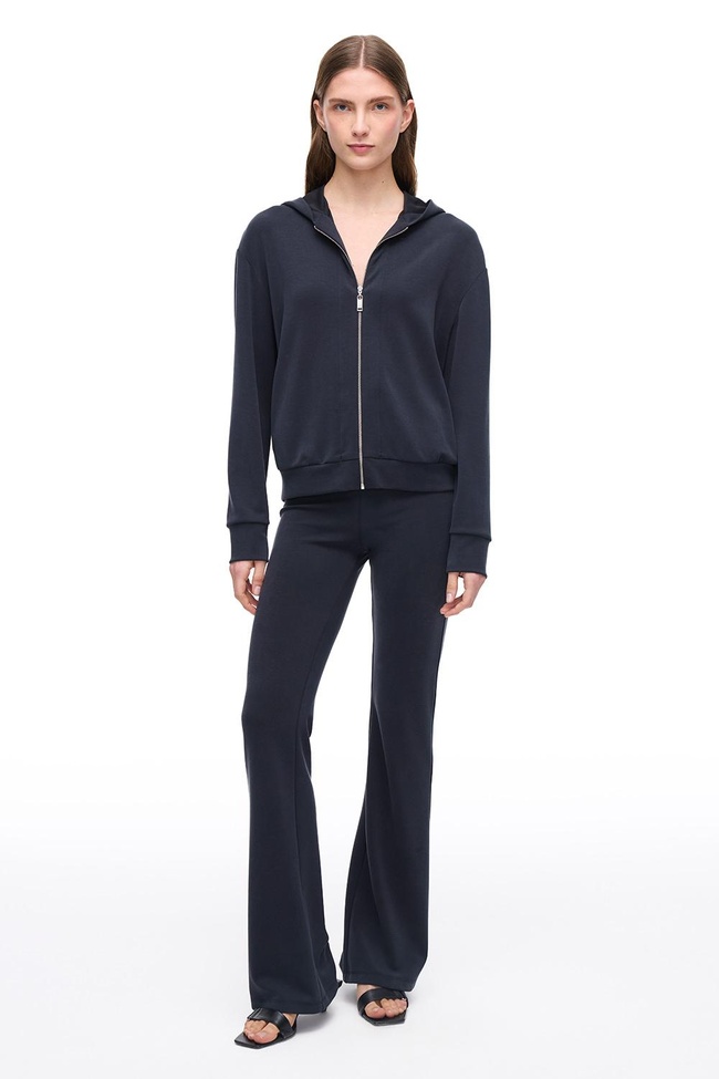  Elkes Siyah Renk Regular Fit Bisiklet Yaka Takma Kol Eşofman