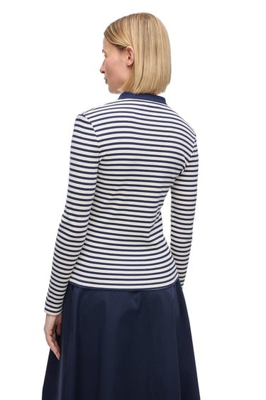  Nebula Ekru Renk Rahat Kalıp Bisiklet Yaka Takma Kol Tişört